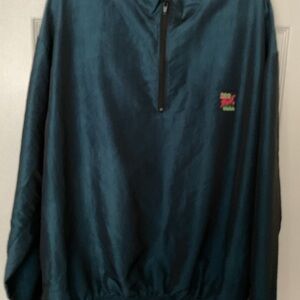 Mens Surf Style Iridescent Windbreaker One Size Lightweight
1/4 zip front
